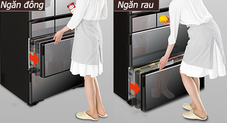 Tủ lạnh Hitachi R-WXC62N (X) dung tích 615