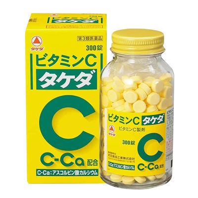 Hộp Viên uống Vitamin C-Ca Takeda 2000mg trắng da mờ nám 300 viên Nhật Bản